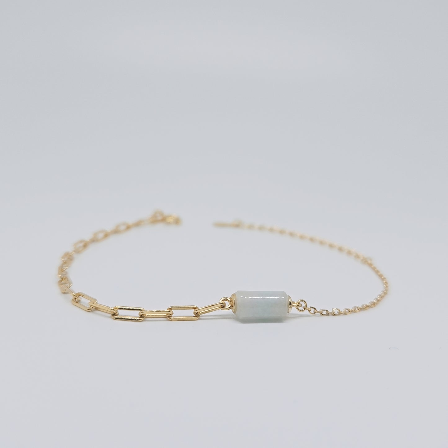 Jade Fusion Chain Bracelet