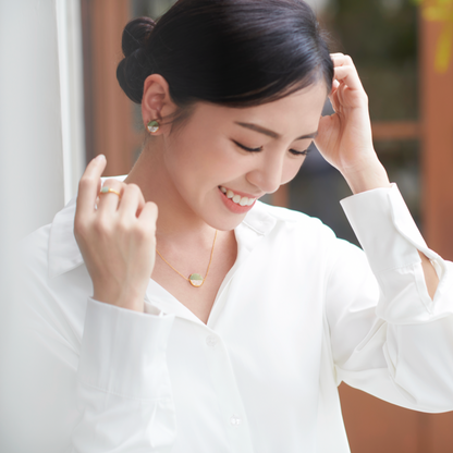 Lunar Jade Earring