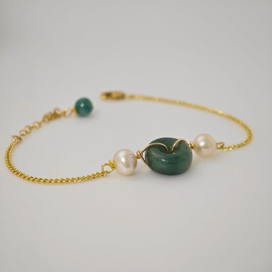 Double Jade Bracelet