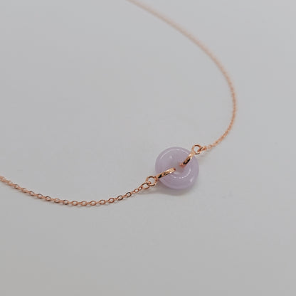 Petite Jade Polo Necklace [Lavender Jade]