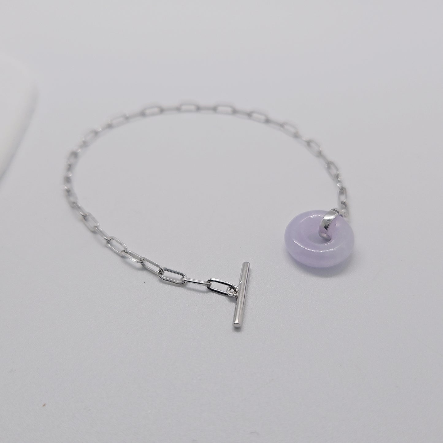 O.T Jade Bracelet (Silver + Lavender Jade)