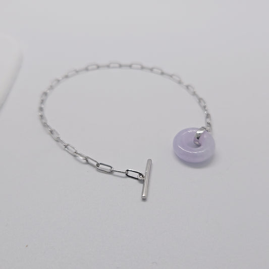 O.T Jade Bracelet (Silver + Lavender Jade)