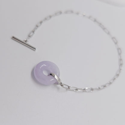 O.T Jade Bracelet (Silver + Lavender Jade)