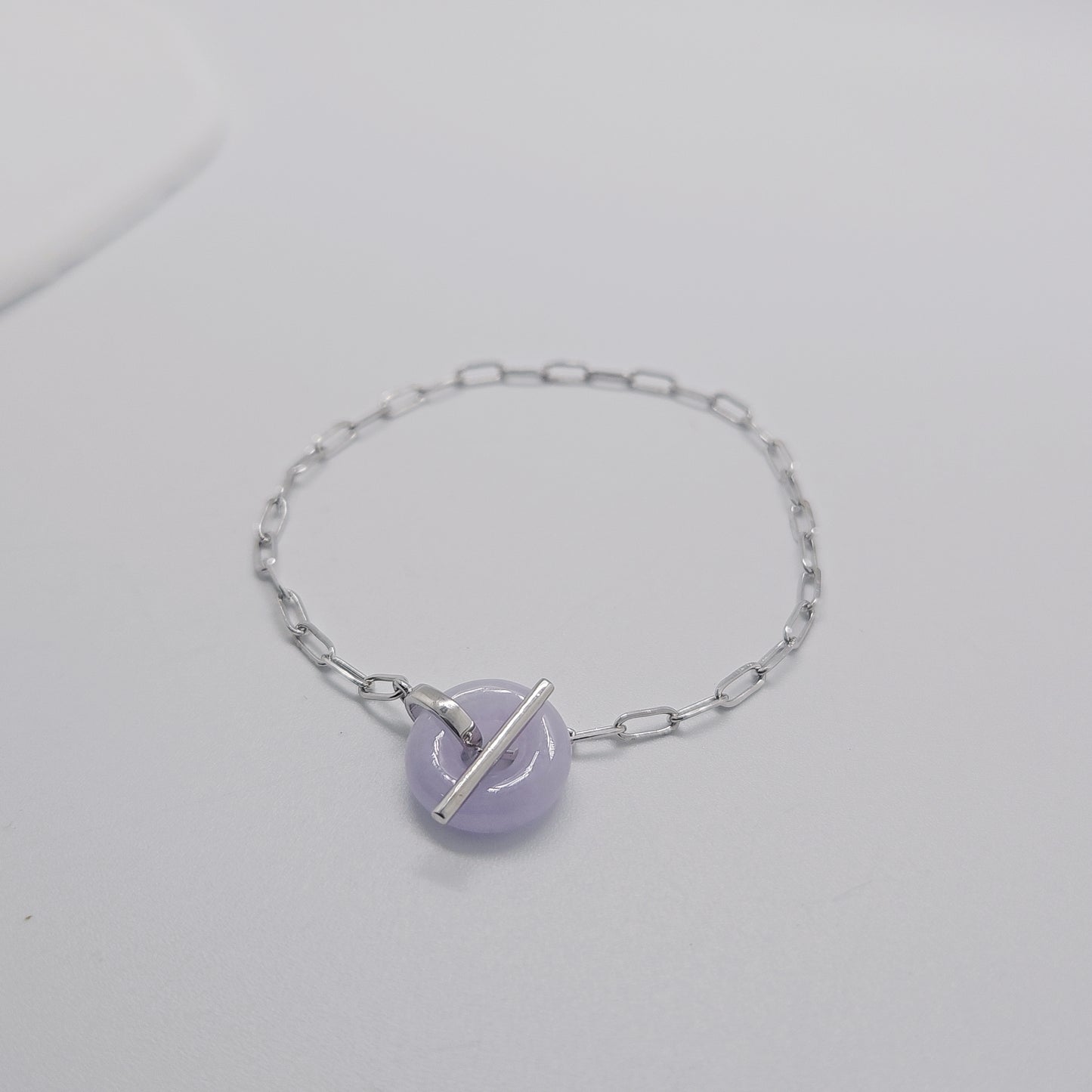 O.T Jade Bracelet (Silver + Lavender Jade)