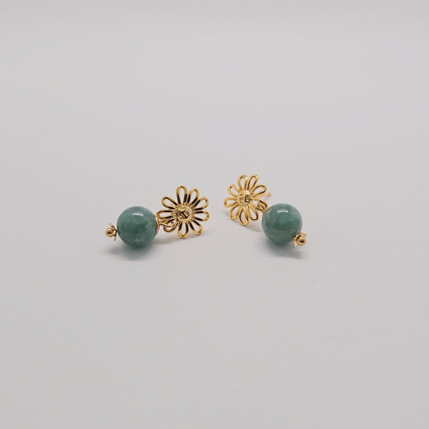 Hana Petal Jade Earring