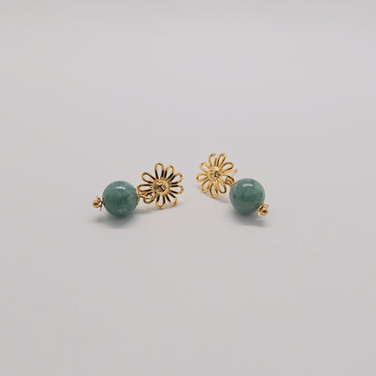 Hana Petal Jade Earring