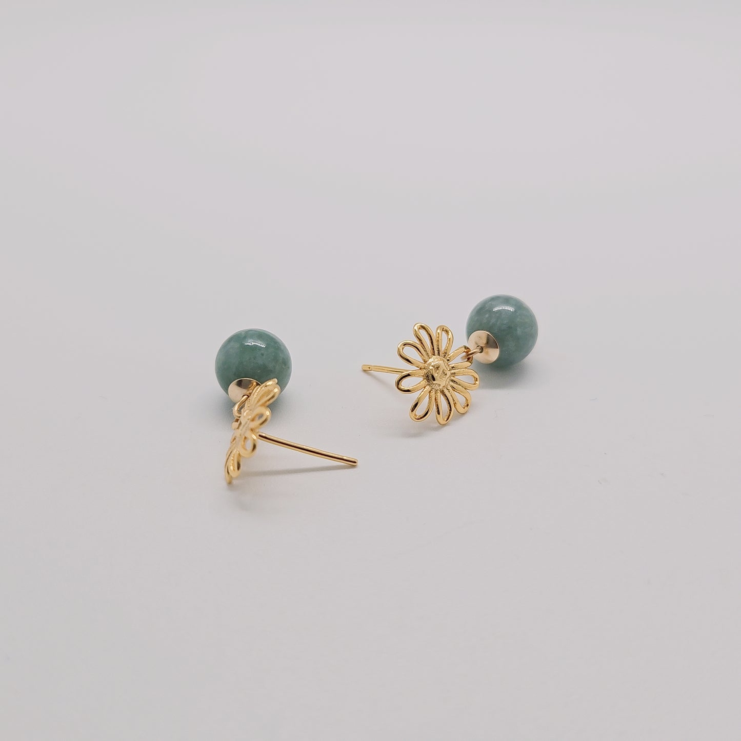 Hana Petal Jade Earring