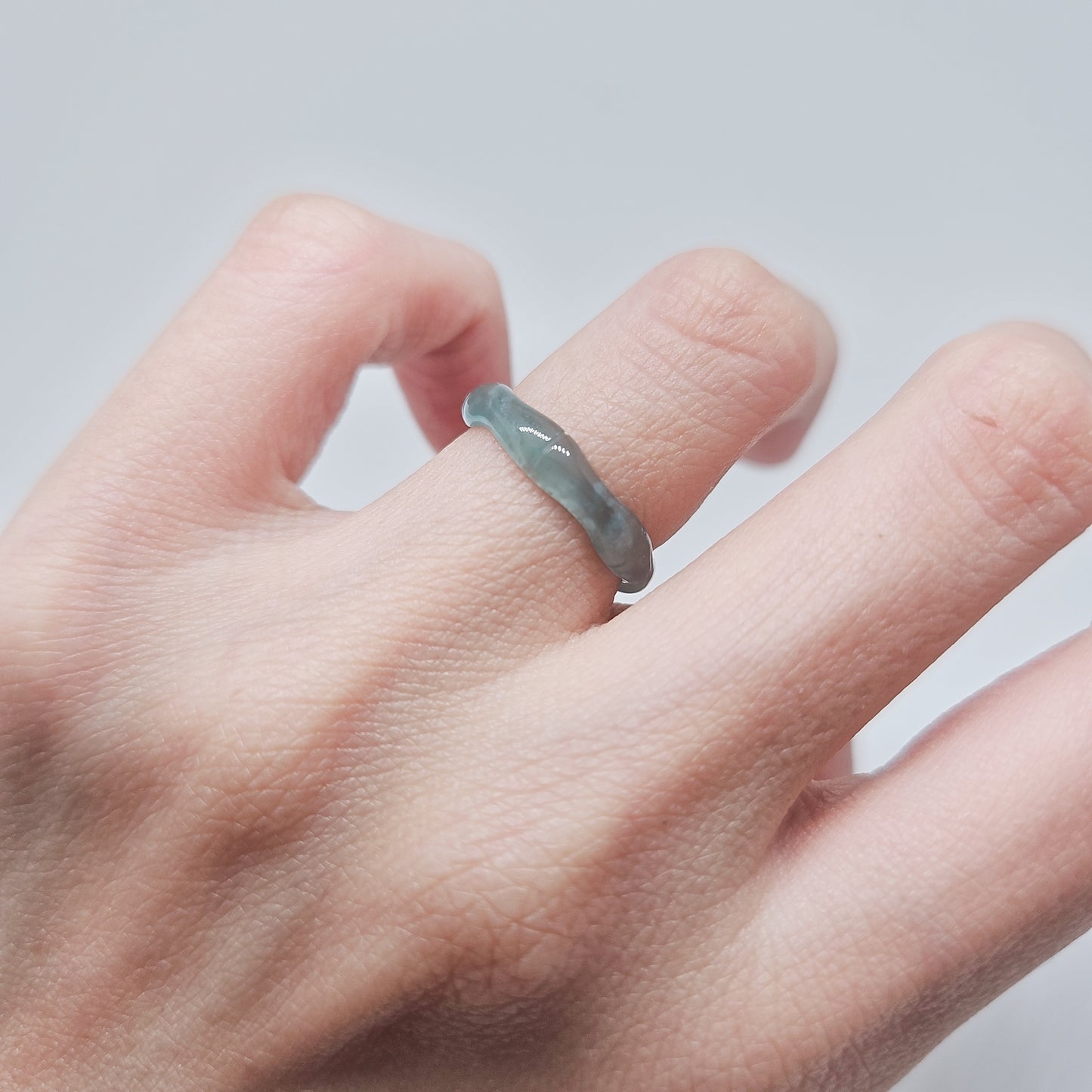 Jade Curved Ring