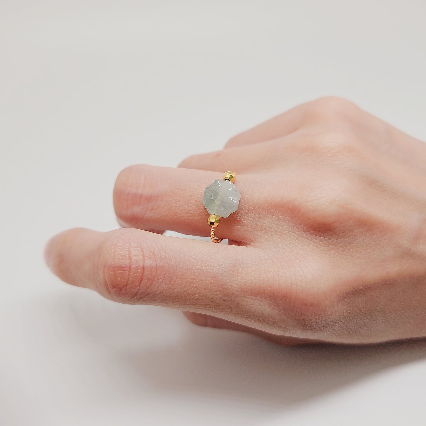 Possy Jade Adjustable Ring