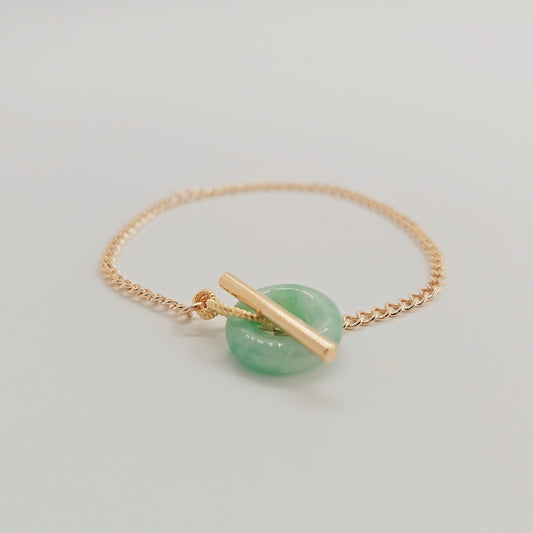 O.T Jade Bracelet (Gold)