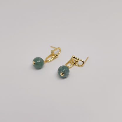 Jade Interlock Dangle Earrings