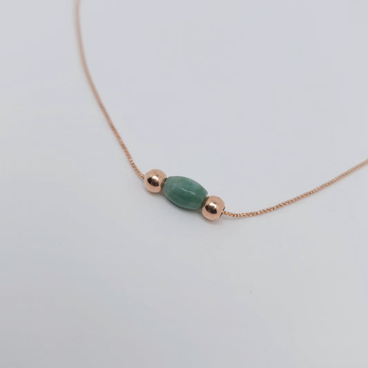 Jade Barrel Necklace