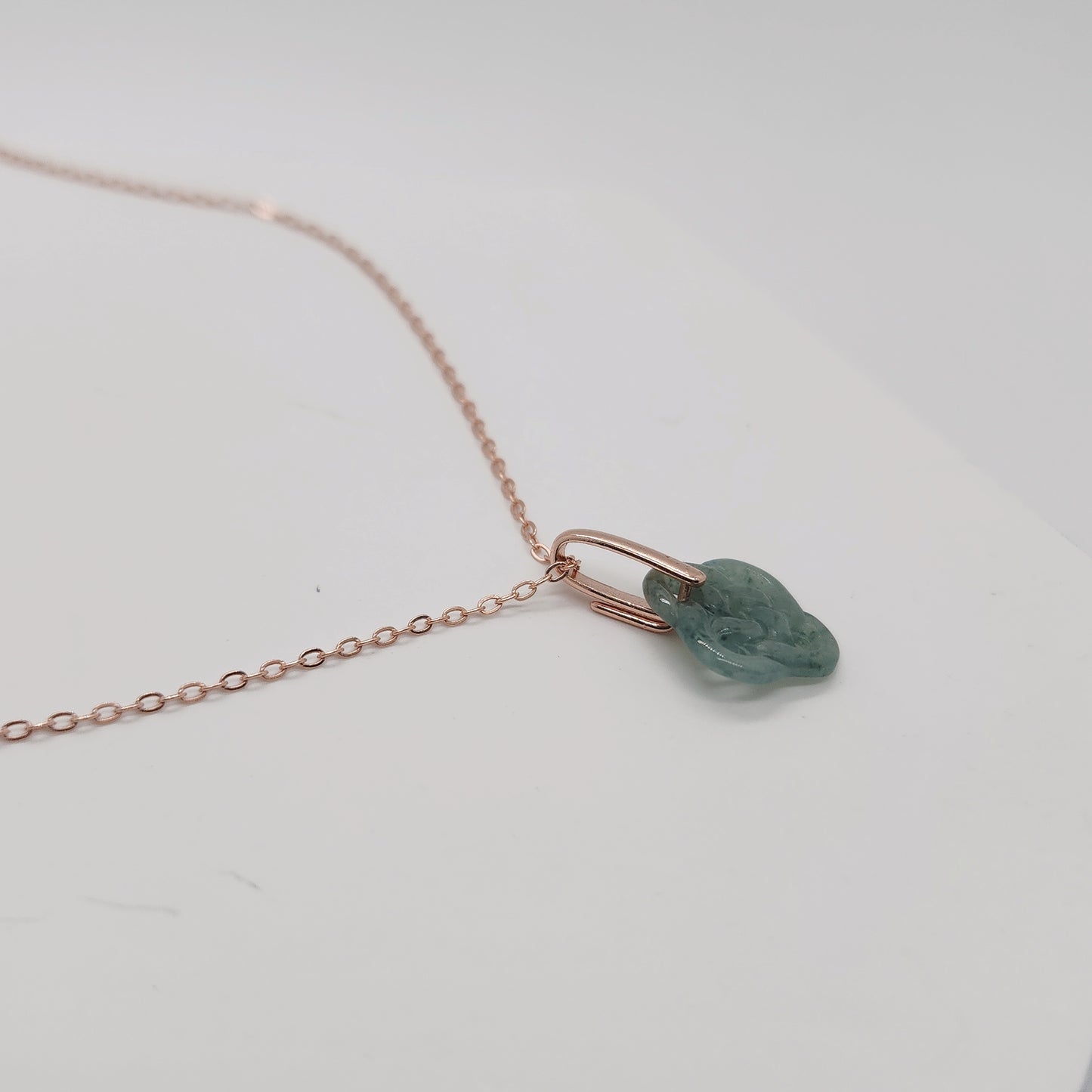 Oriental Jade Knot Necklace