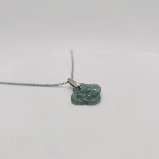 Oriental Jade Knot Necklace