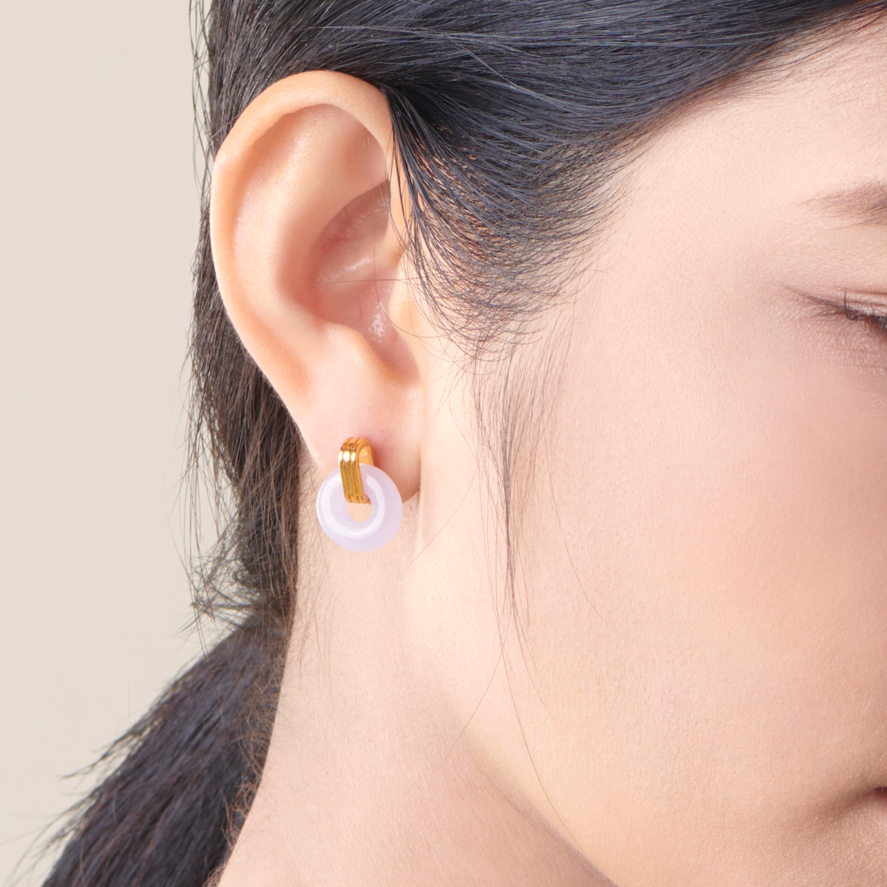 Jade Polo Earring