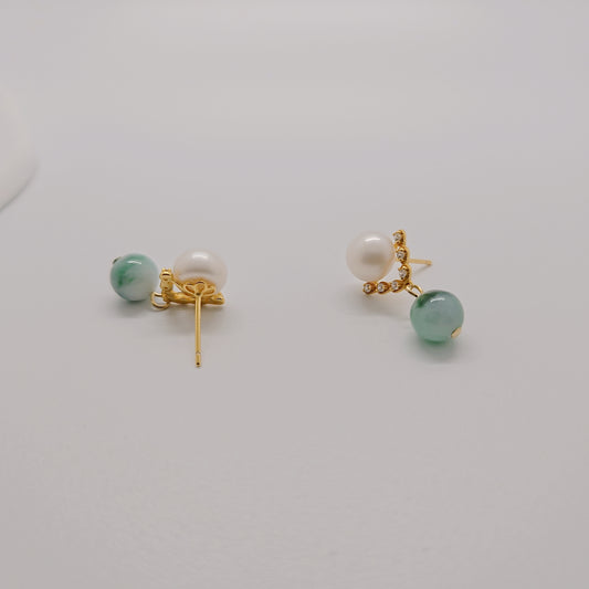 Cherished Jade x Peal Earring