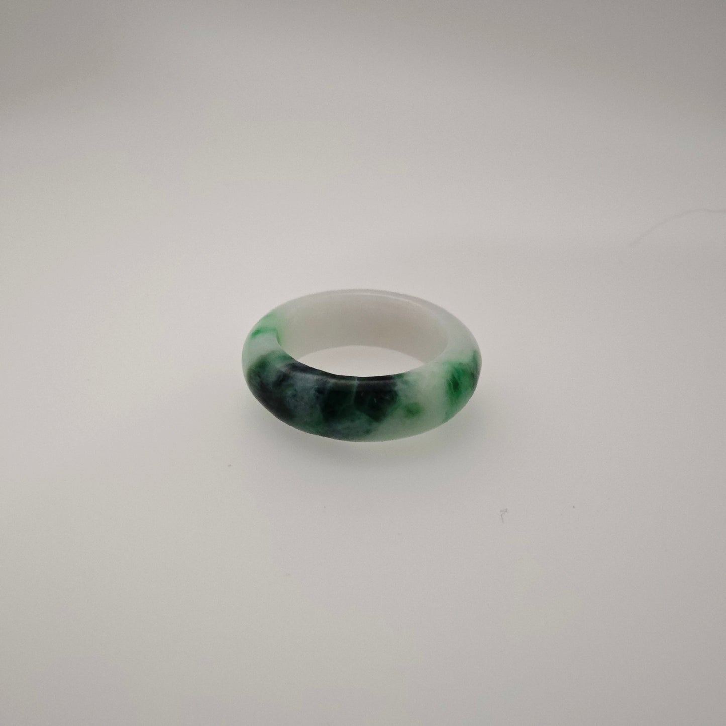 Clearance Sale - Plain Jade Ring (Mixed Green Tone)