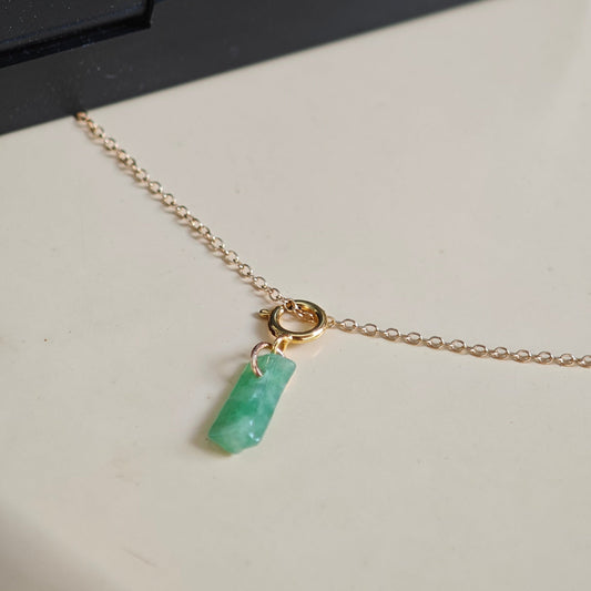 Elysian Jade Necklace (Gold Filled)