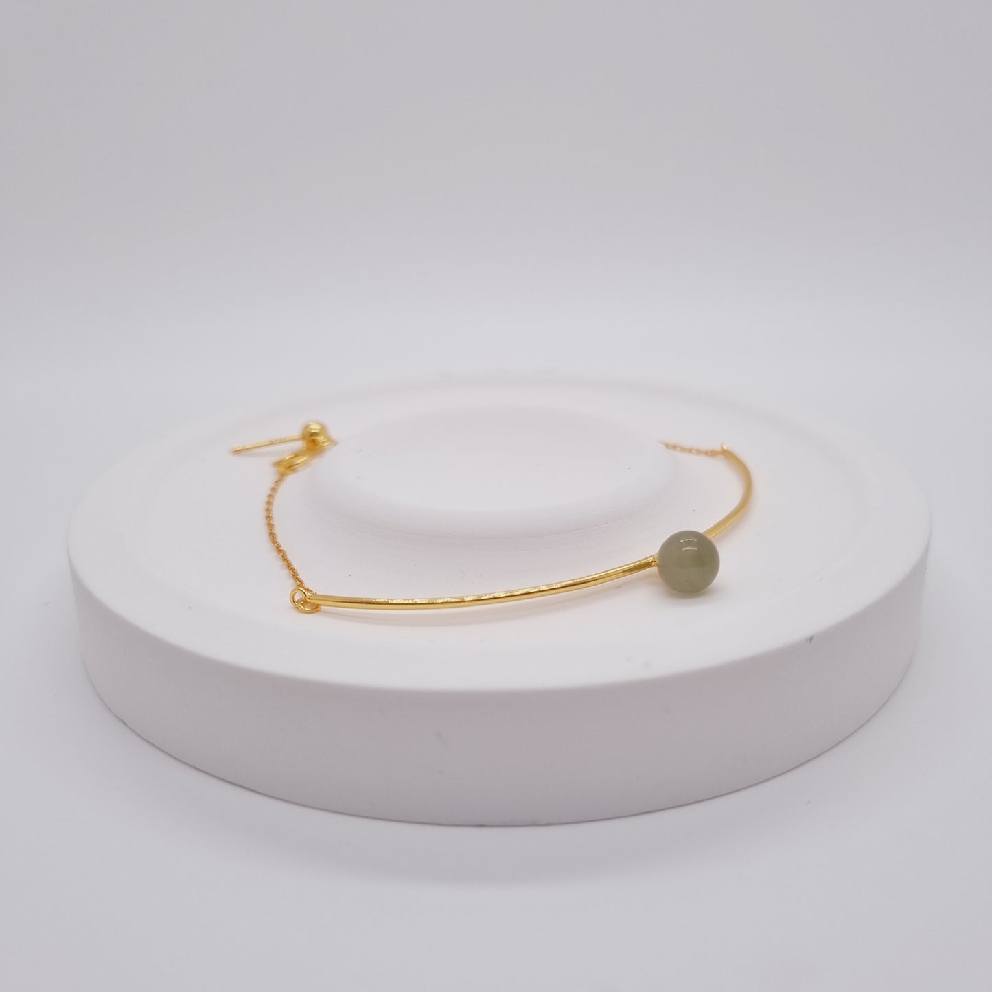 Polaris Jade Lonestar Bracelet (Gold & Green)