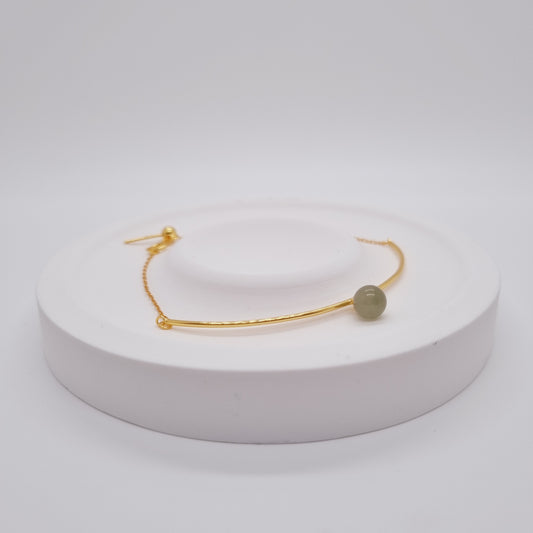 Polaris Jade Lonestar Bracelet (Gold & Green)