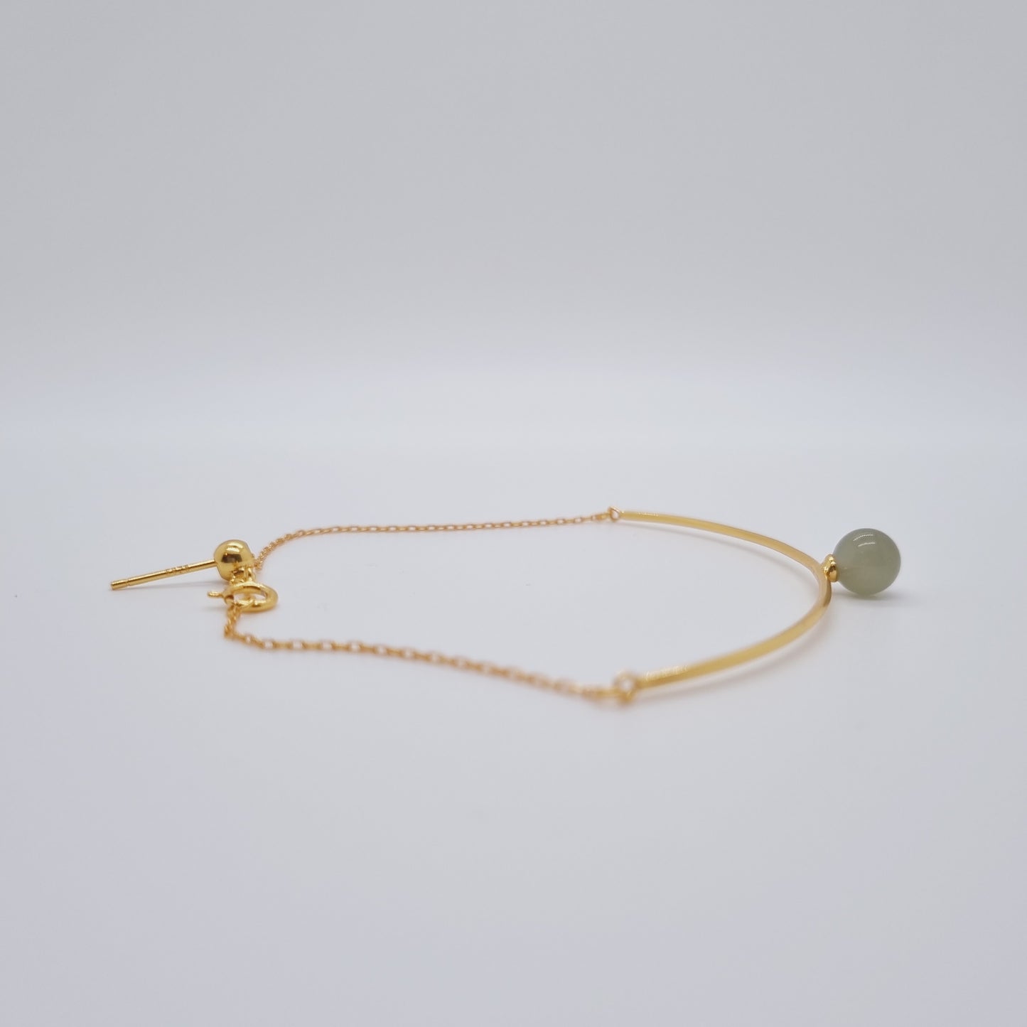 Polaris Jade Lonestar Bracelet (Gold & Green)