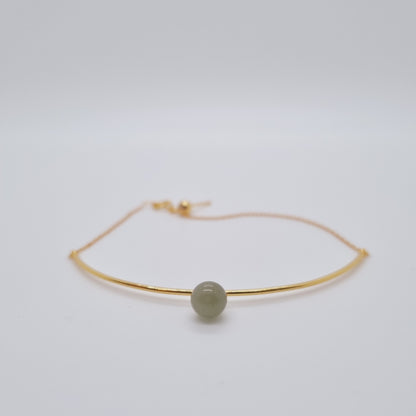 Polaris Jade Lonestar Bracelet (Gold & Green)