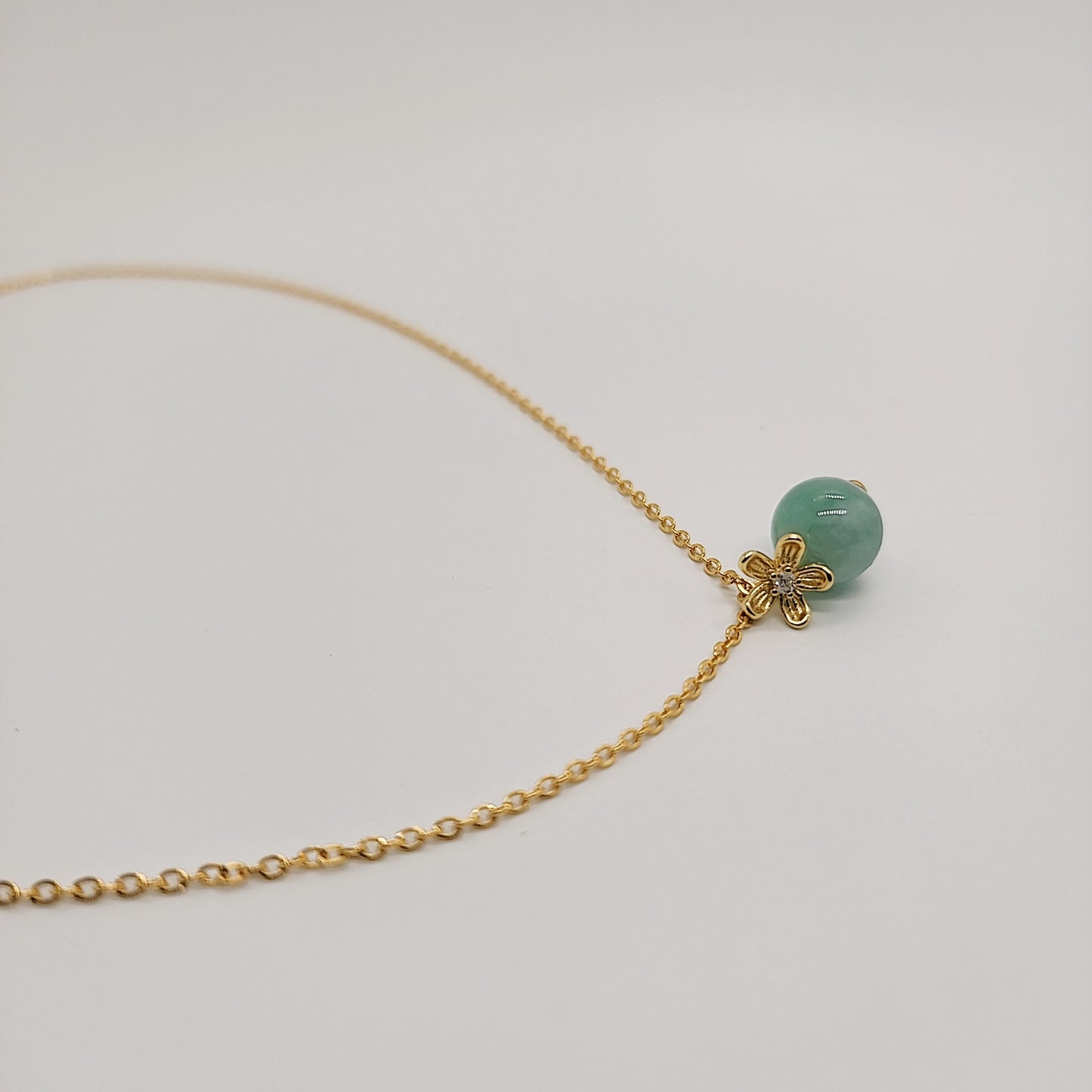 Jade Petal Necklace