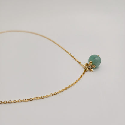 Jade Petal Necklace