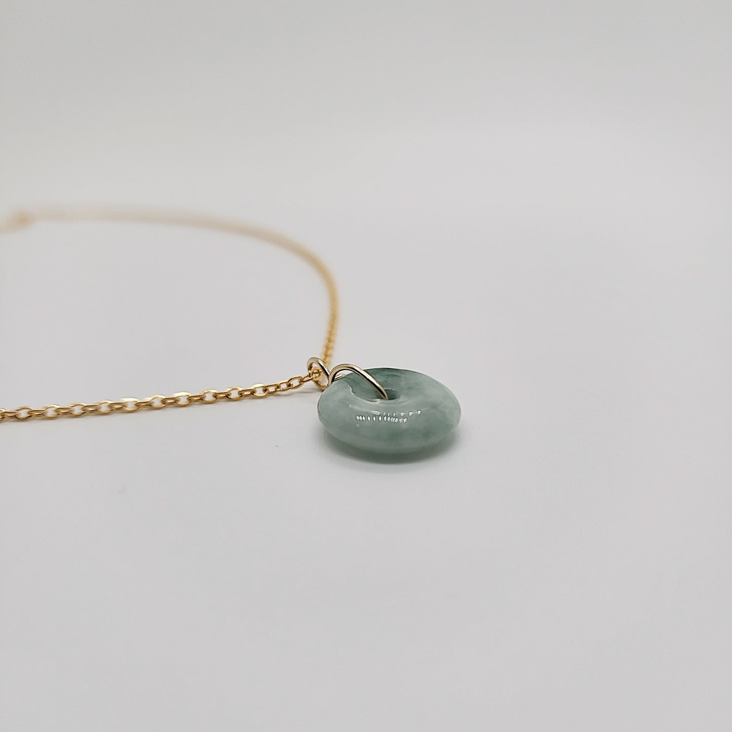 Classic Jade Donut Necklace