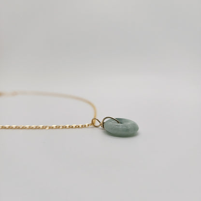 Classic Jade Donut Necklace