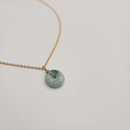 Classic Jade Donut Necklace