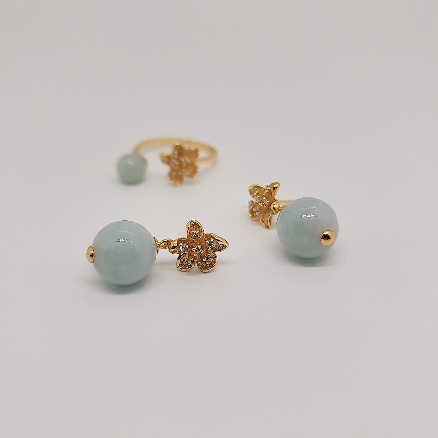 Blossom Jade Earring