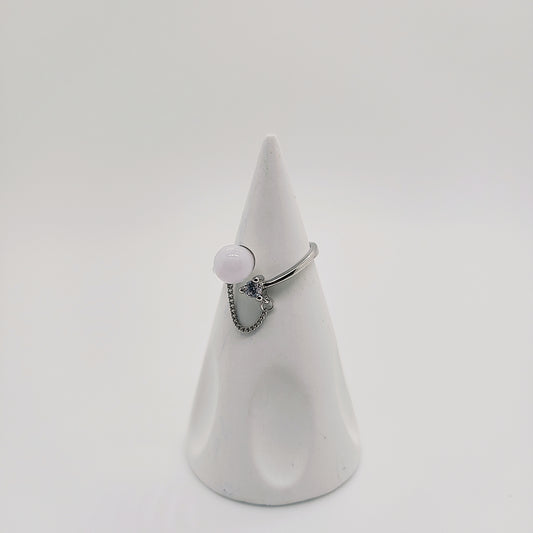 Folia Jade Ring in Lavender